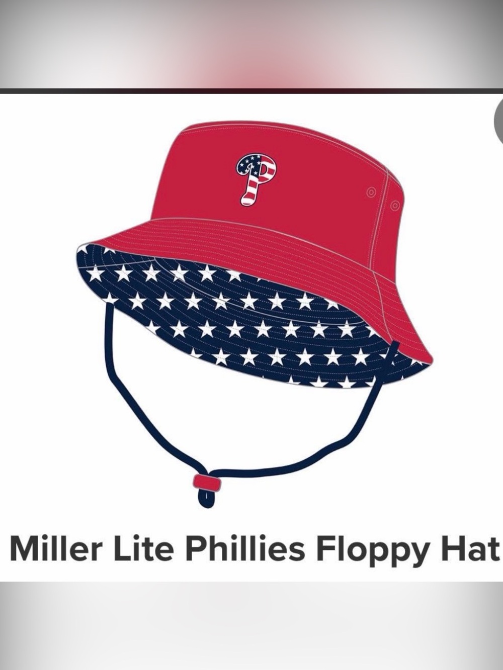 Phillies Bucket Hat. Never worn